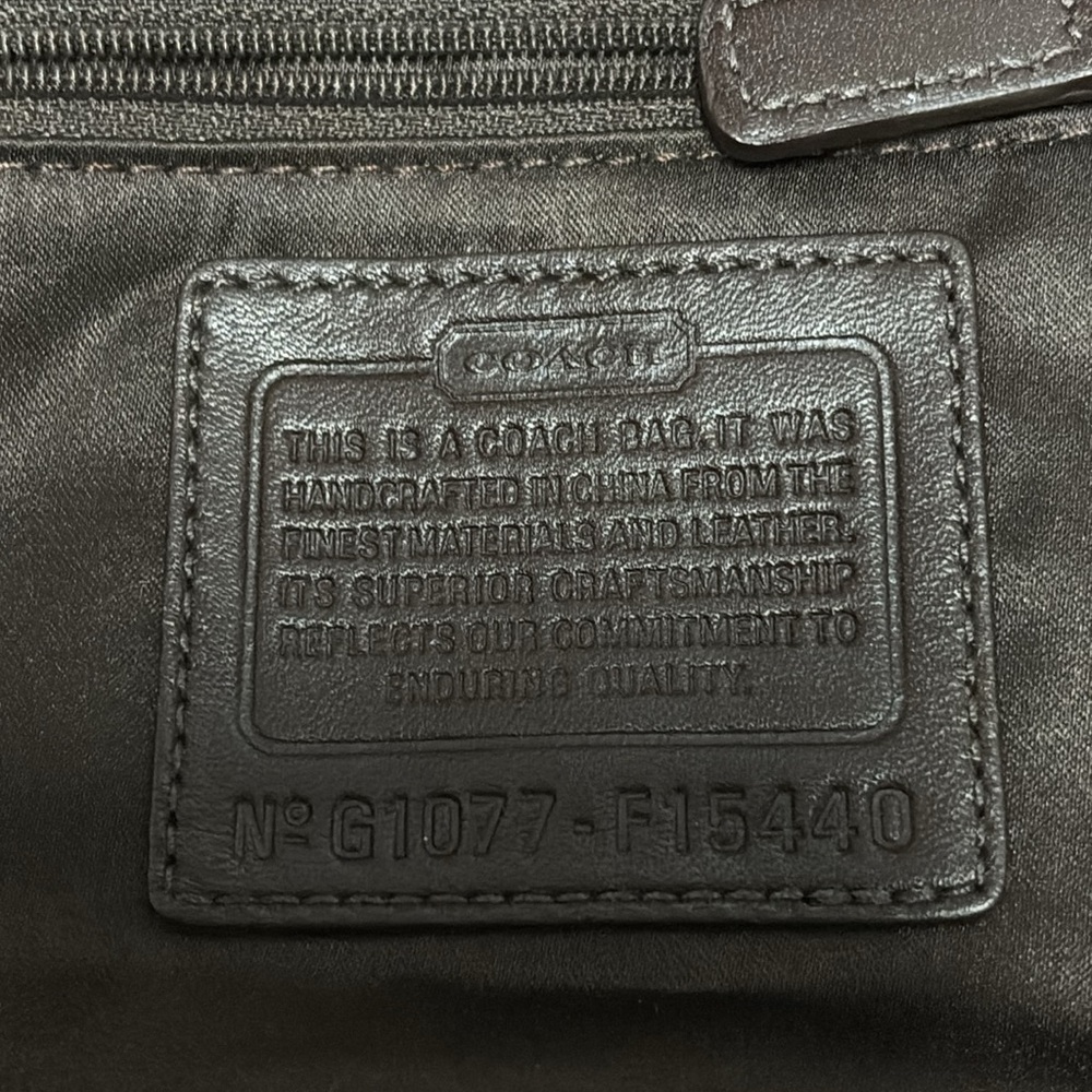 Coach Ashley Large Signature Sateen Satchel Handbag - Picture 4 of 11